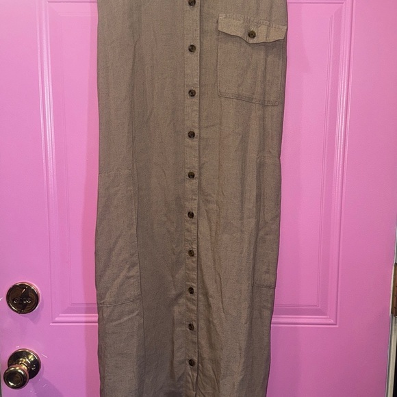 Sonoma Tan Button-Up Dress - Picture 1 of 4
